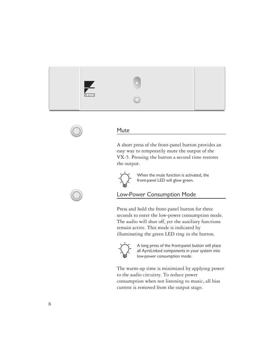 AYRE VX-5 User Manual | Page 10 / 24