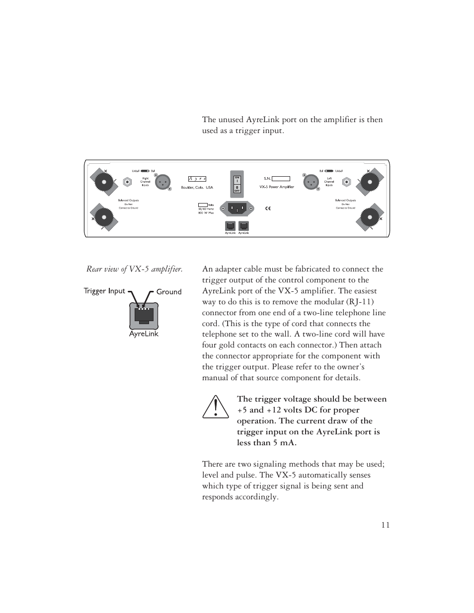 AYRE VX-5 User Manual | Page 13 / 24