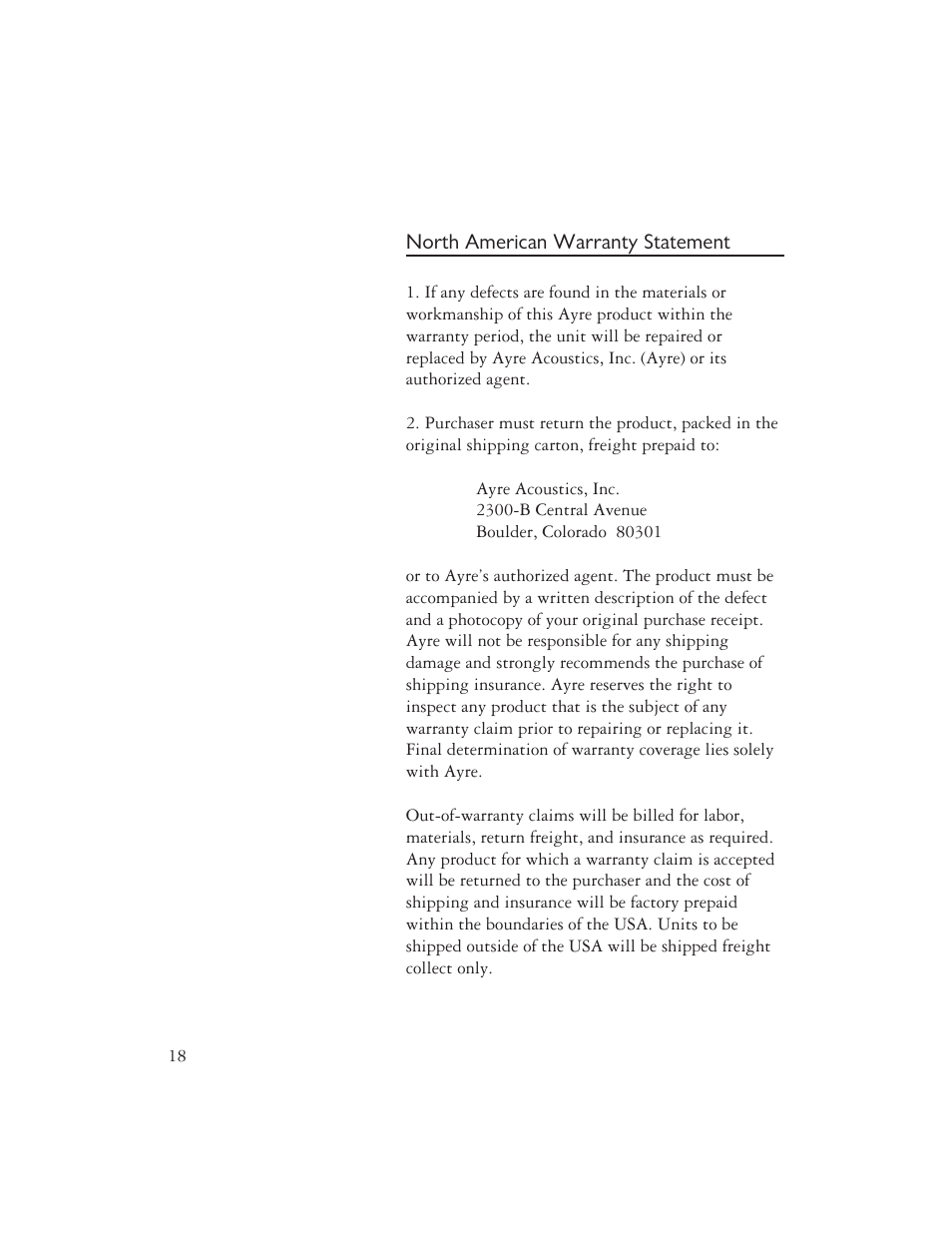 AYRE VX-5 User Manual | Page 20 / 24