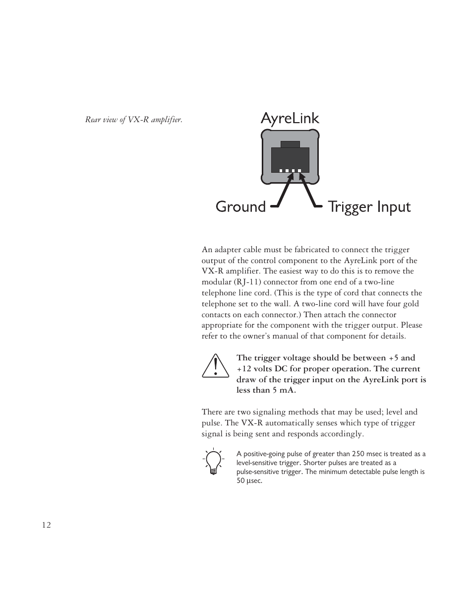 AYRE VX-R User Manual | Page 12 / 24