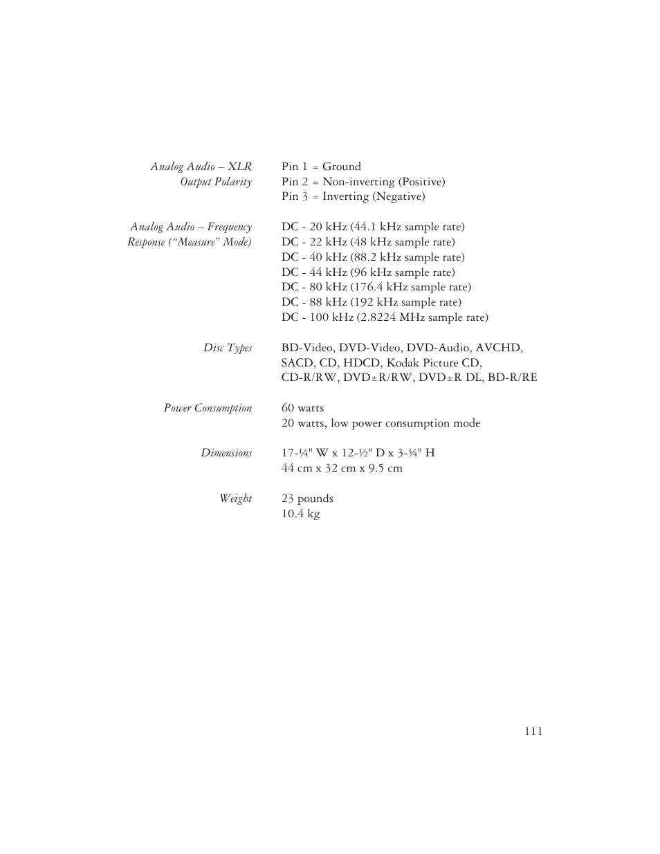 AYRE DX-5DSD User Manual | Page 113 / 128