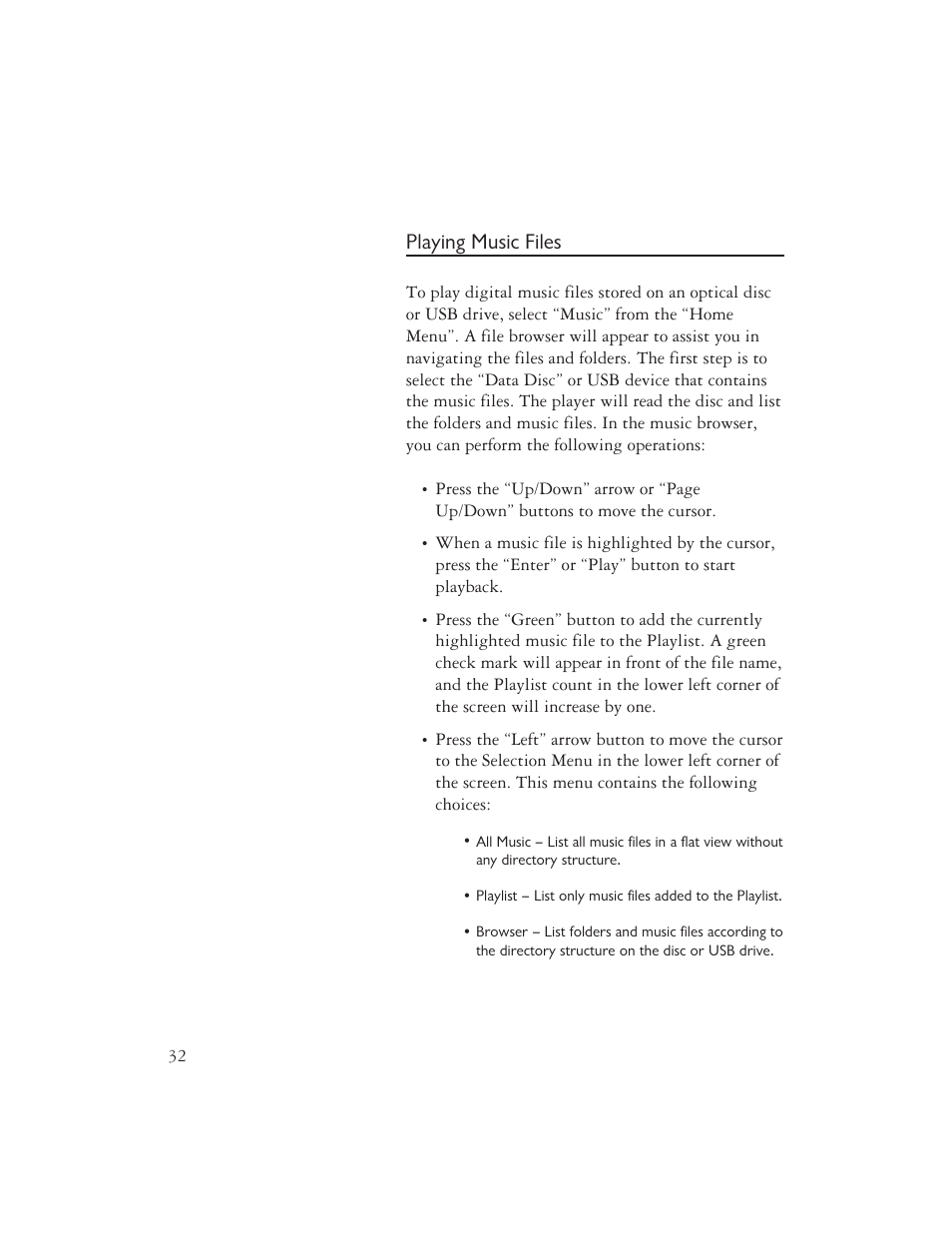 Playing music files | AYRE DX-5DSD User Manual | Page 34 / 128