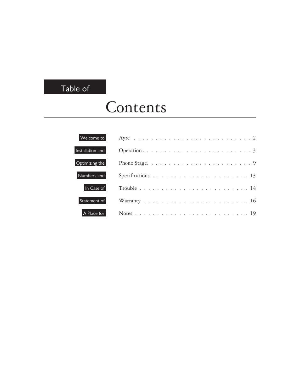 AYRE K-1xe User Manual | Page 3 / 24