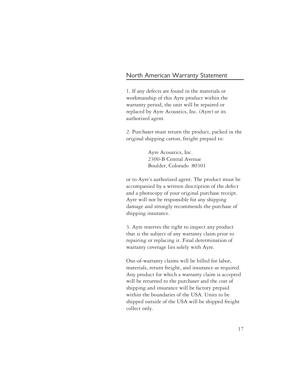 AYRE QA-9 User Manual | Page 19 / 24