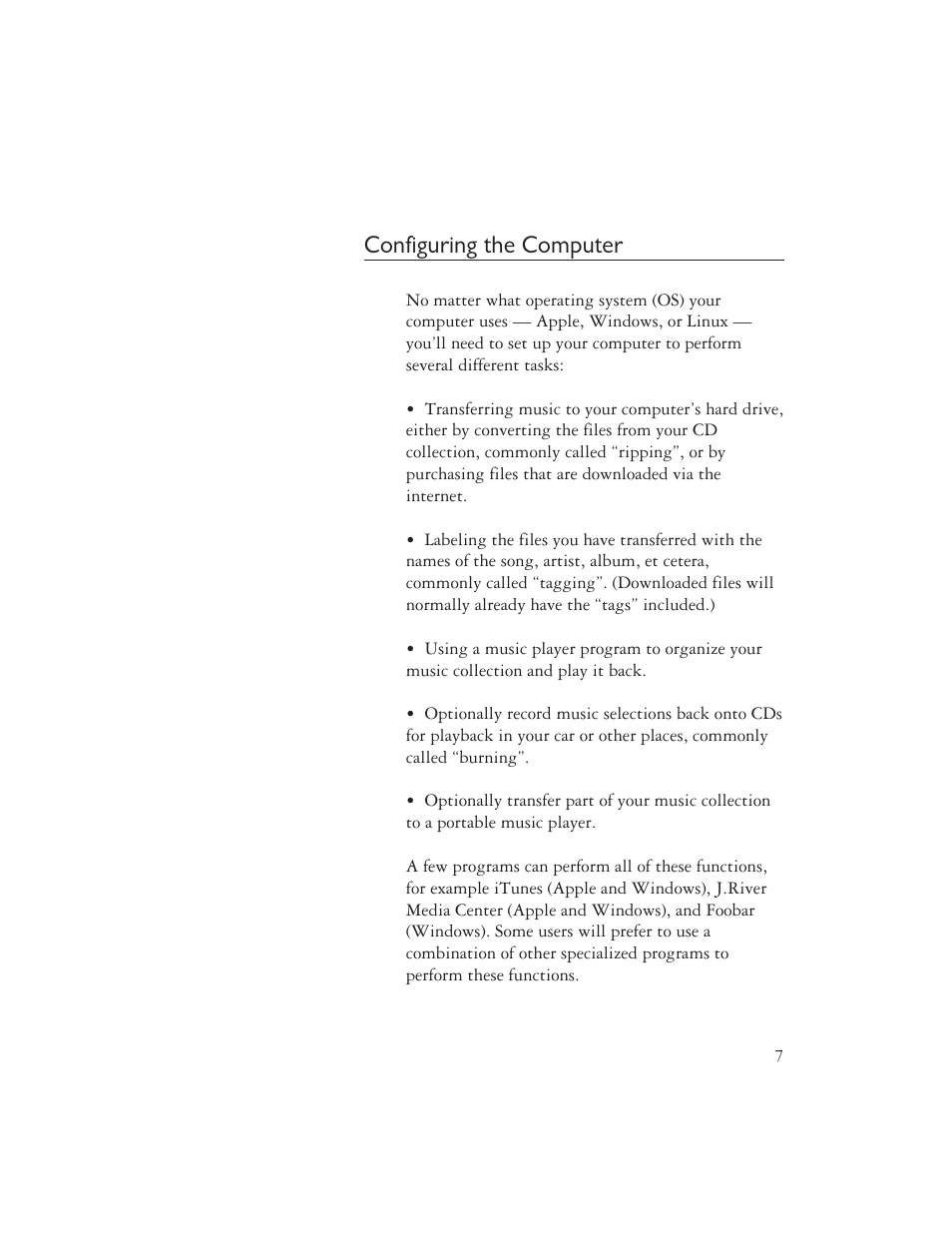 Configuring the computer | AYRE QB-9DSD User Manual | Page 9 / 24