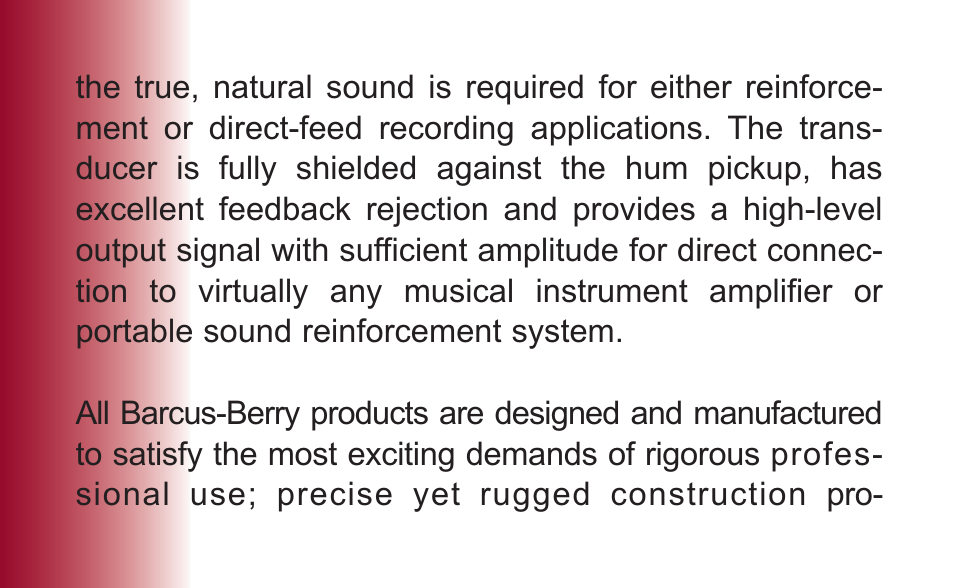 Barcus Berry 1457XL User Manual | Page 4 / 15