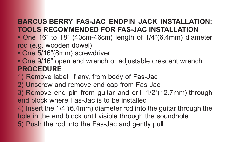 Barcus Berry 1460-N12 User Manual | Page 12 / 15