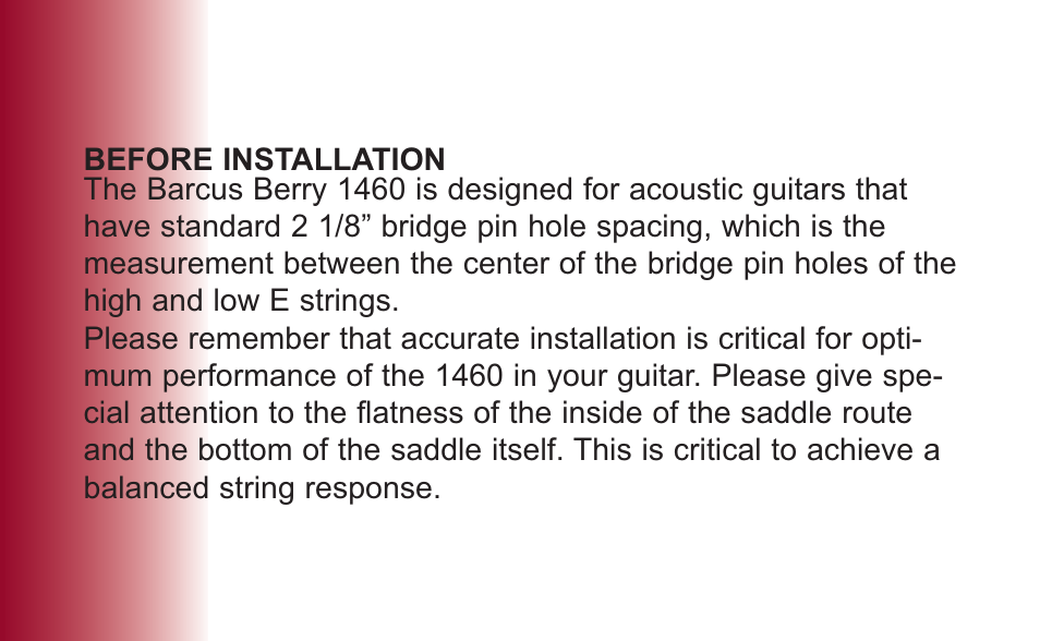 Barcus Berry 1460-N12 User Manual | Page 3 / 15