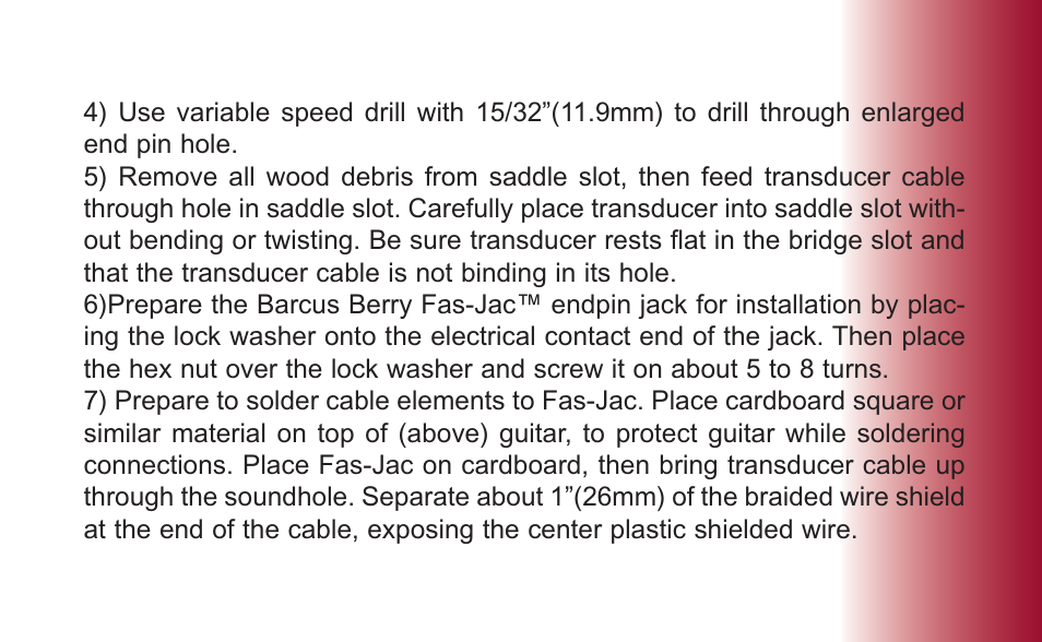 Barcus Berry 1460-N12 User Manual | Page 8 / 15