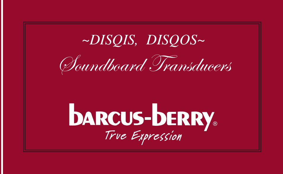 Barcus Berry DISQOS User Manual | 11 pages