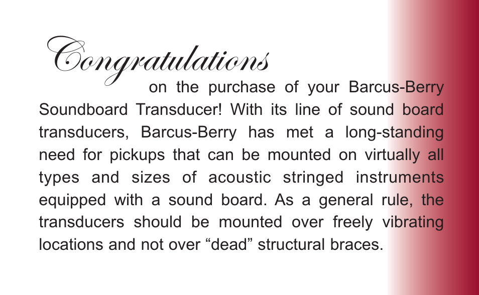 Barcus Berry DISQOS User Manual | Page 2 / 11