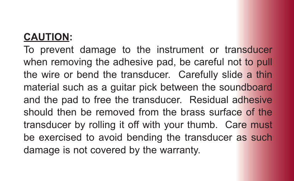 Barcus Berry DISQOS User Manual | Page 6 / 11