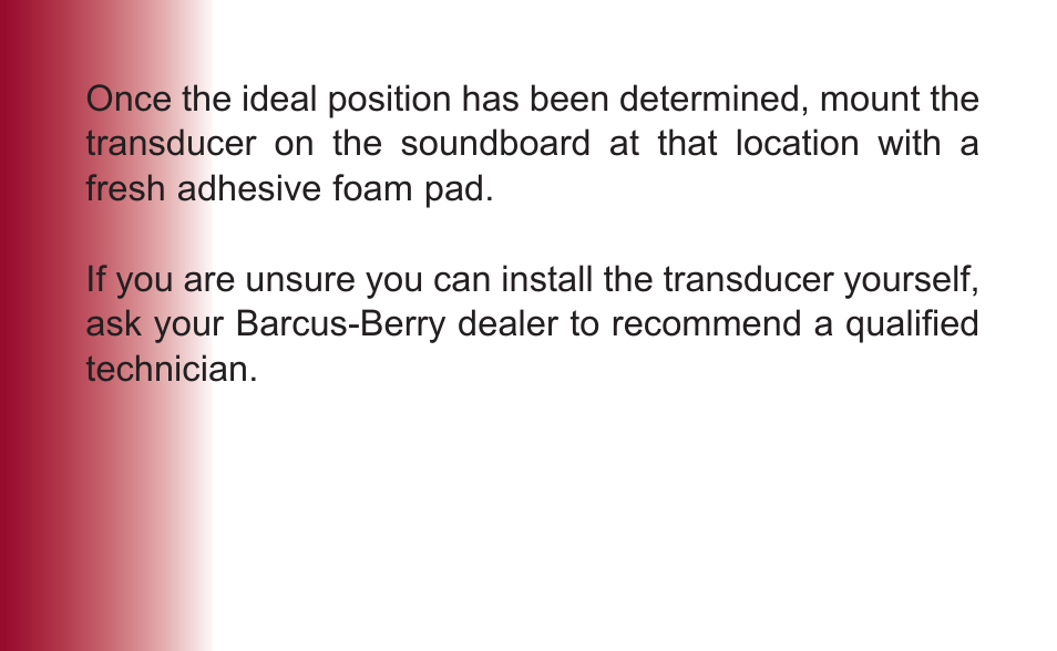 Barcus Berry DISQOS User Manual | Page 7 / 11