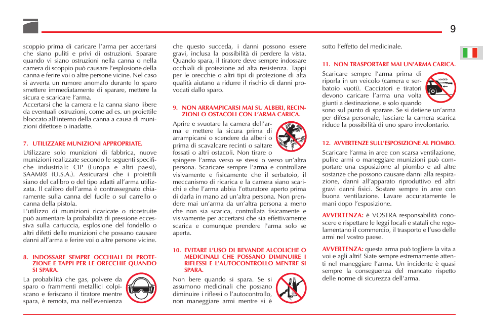 Benelli ETHOS Shotgun User Manual | Page 10 / 226