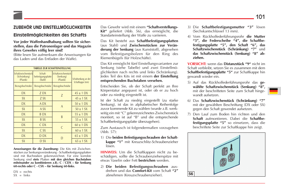 Benelli ETHOS Shotgun User Manual | Page 102 / 226