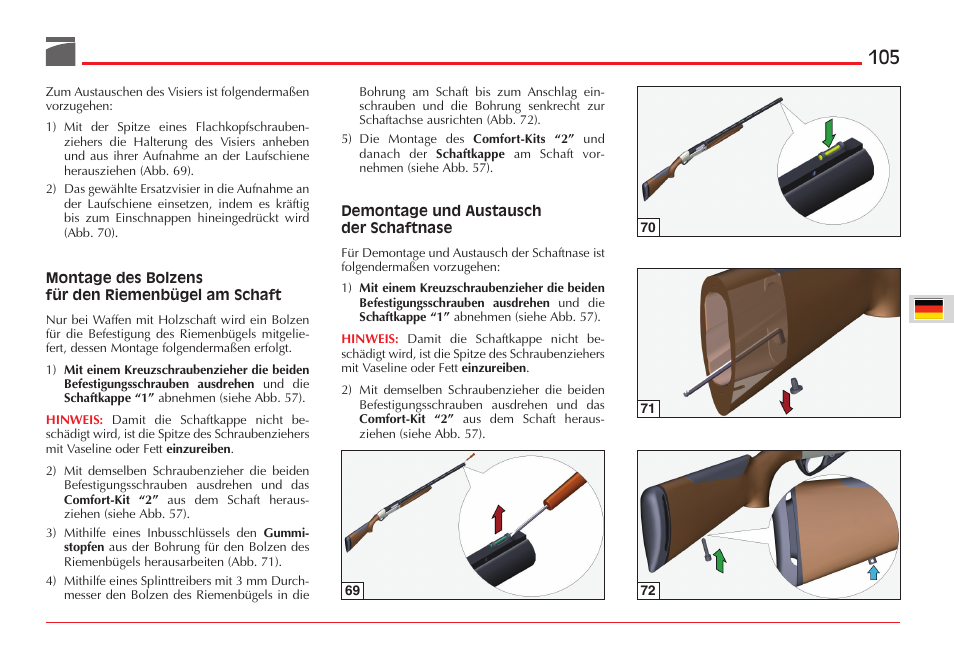 Benelli ETHOS Shotgun User Manual | Page 106 / 226