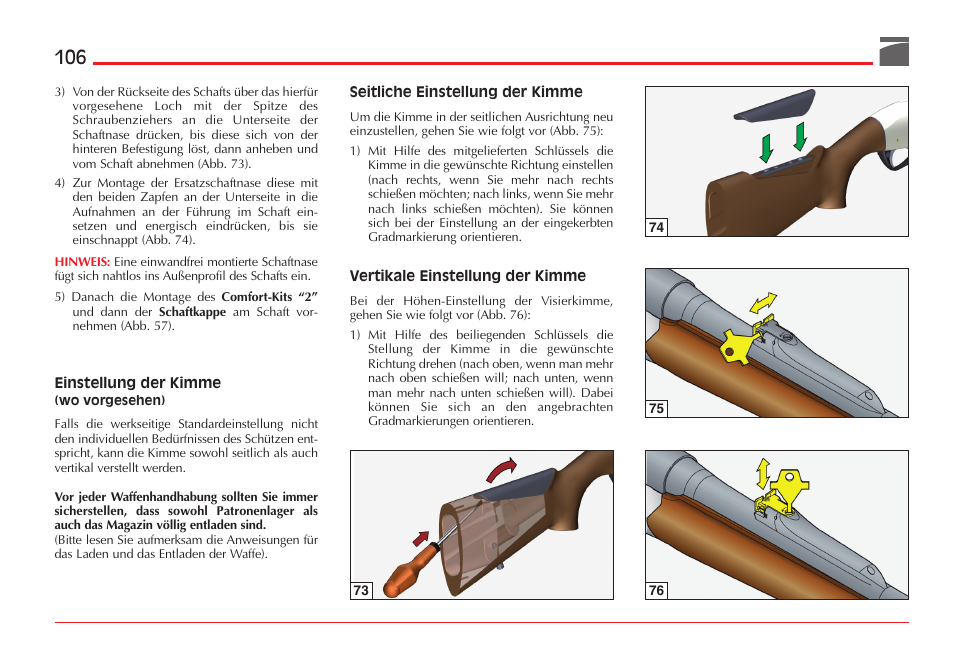 Benelli ETHOS Shotgun User Manual | Page 107 / 226