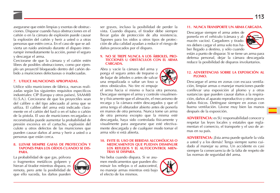 Benelli ETHOS Shotgun User Manual | Page 114 / 226