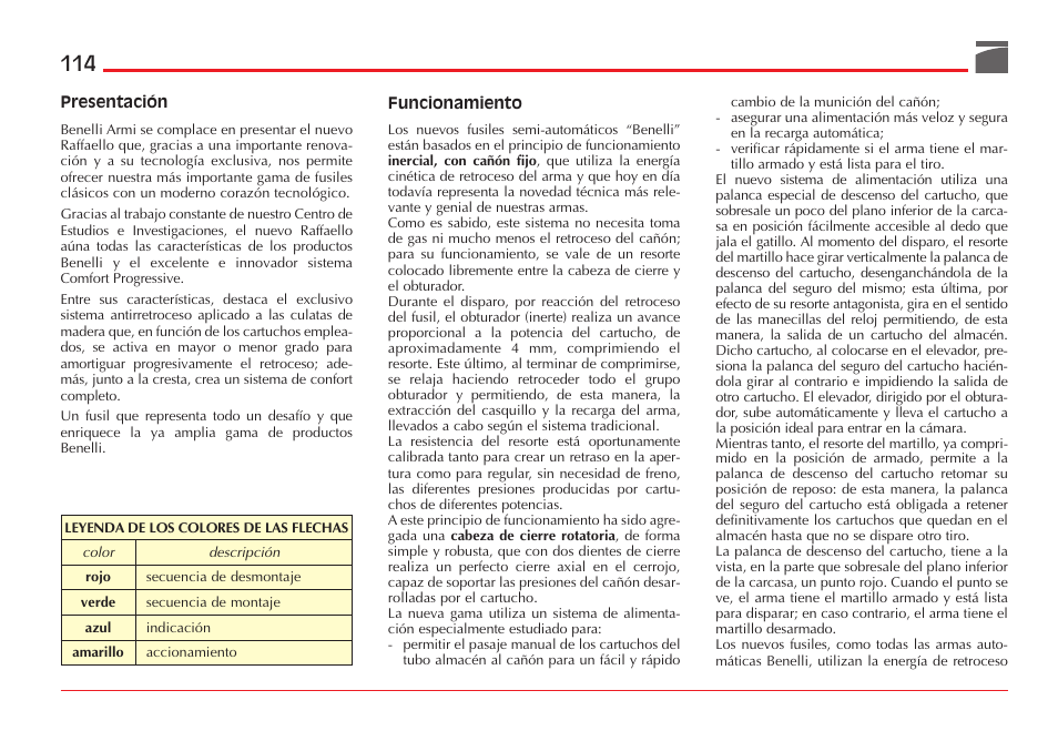 Benelli ETHOS Shotgun User Manual | Page 115 / 226