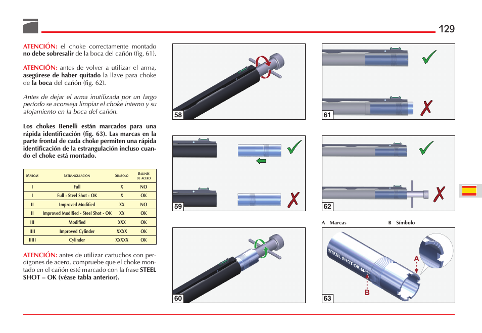 Benelli ETHOS Shotgun User Manual | Page 130 / 226