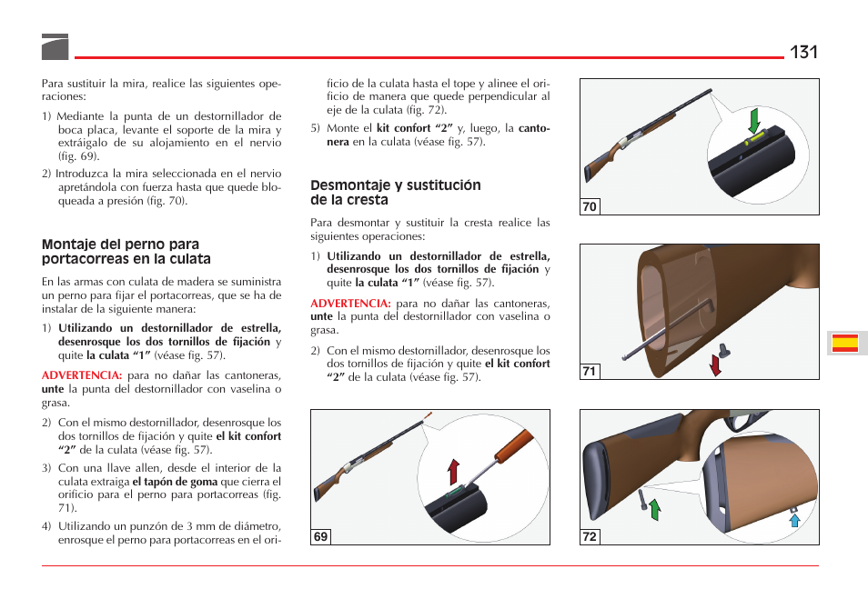 Benelli ETHOS Shotgun User Manual | Page 132 / 226