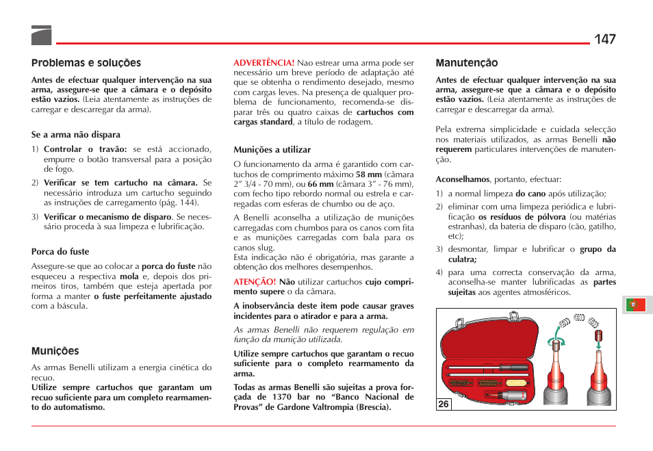 Benelli ETHOS Shotgun User Manual | Page 148 / 226