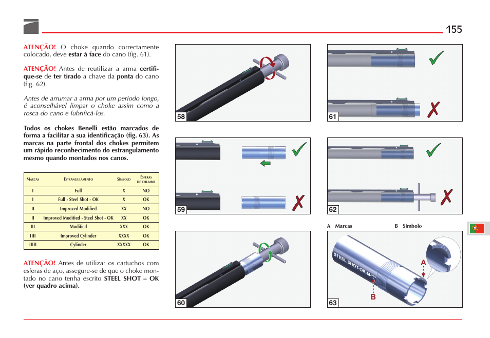 Benelli ETHOS Shotgun User Manual | Page 156 / 226