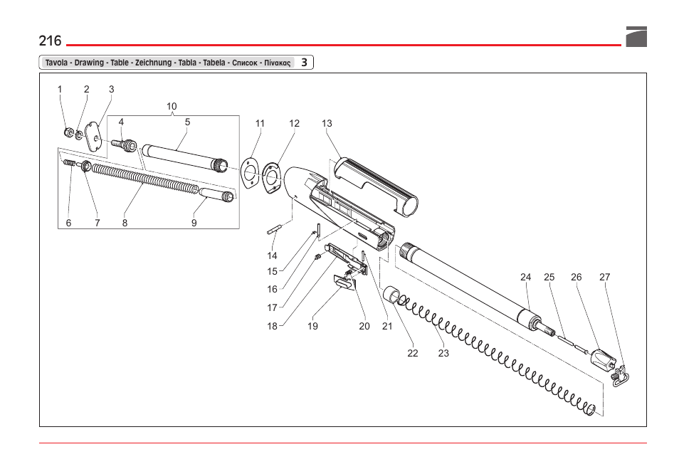 Benelli ETHOS Shotgun User Manual | Page 217 / 226