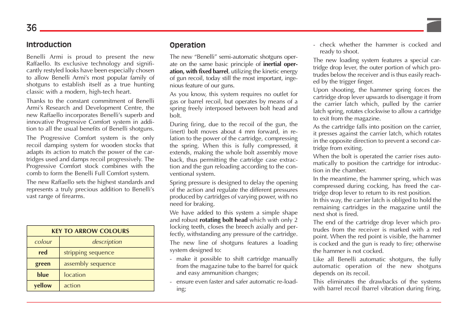 Benelli ETHOS Shotgun User Manual | Page 37 / 226