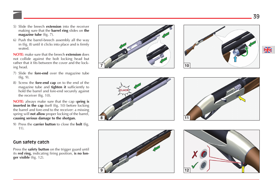 Benelli ETHOS Shotgun User Manual | Page 40 / 226