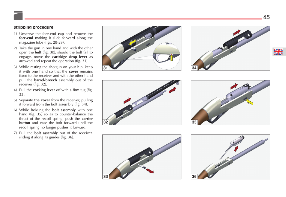 Benelli ETHOS Shotgun User Manual | Page 46 / 226