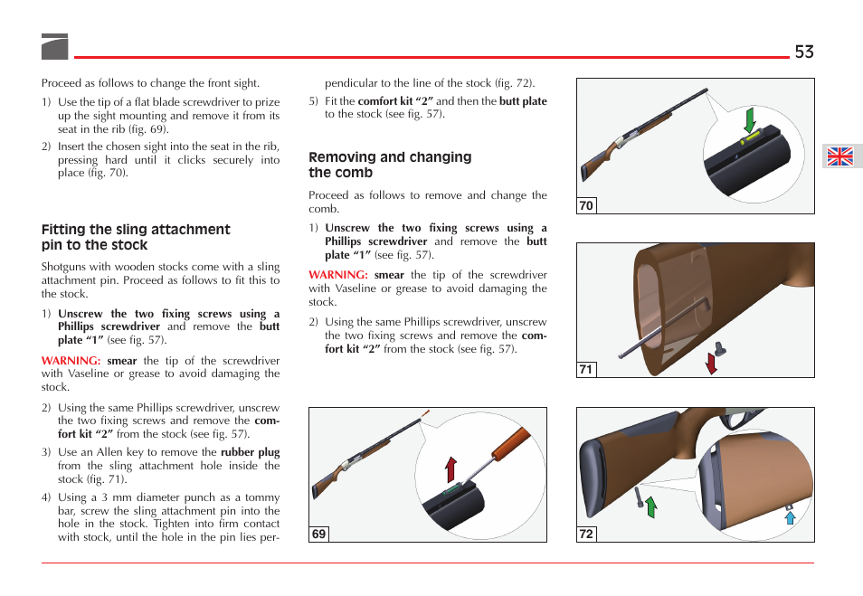 Benelli ETHOS Shotgun User Manual | Page 54 / 226