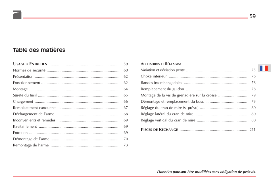 Benelli ETHOS Shotgun User Manual | Page 60 / 226