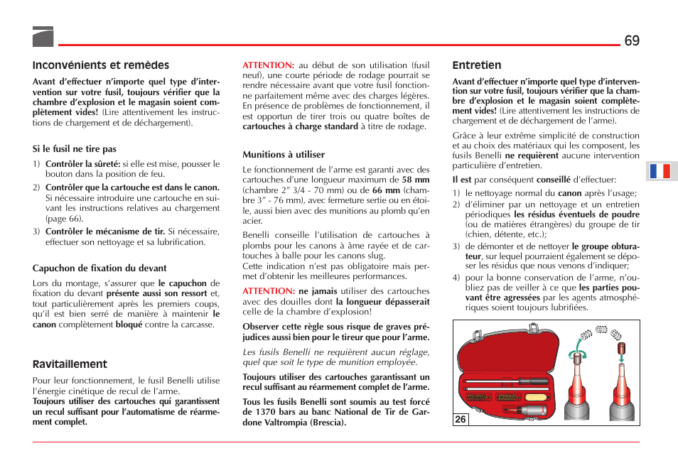 Benelli ETHOS Shotgun User Manual | Page 70 / 226