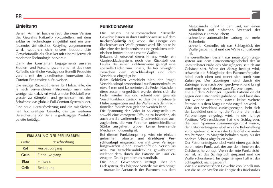 Benelli ETHOS Shotgun User Manual | Page 89 / 226