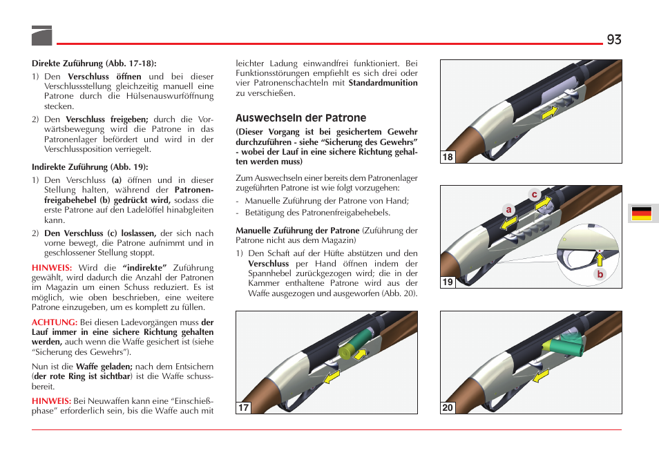 Benelli ETHOS Shotgun User Manual | Page 94 / 226