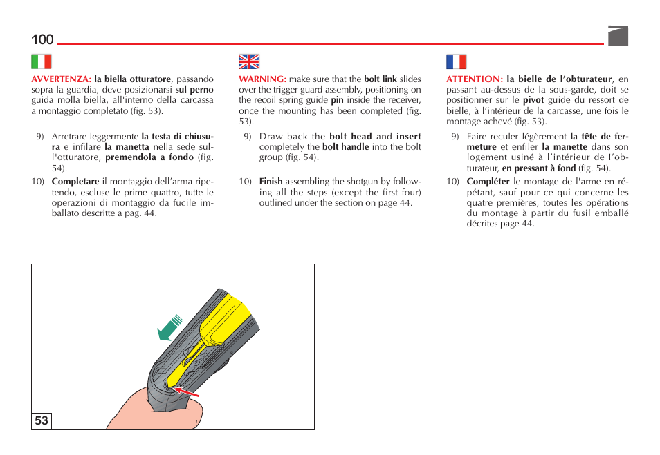 Benelli Performance Shop M2 3-Gun Edition User Manual | Page 101 / 170