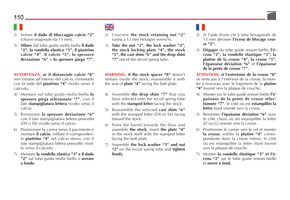 Benelli Performance Shop M2 3-Gun Edition User Manual | Page 111 / 170