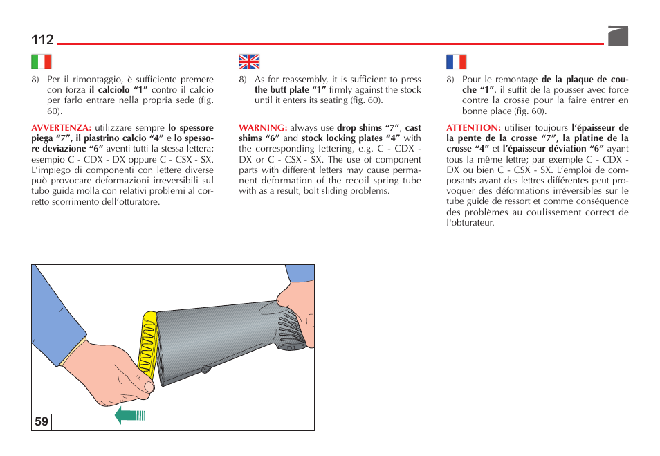 Benelli Performance Shop M2 3-Gun Edition User Manual | Page 113 / 170