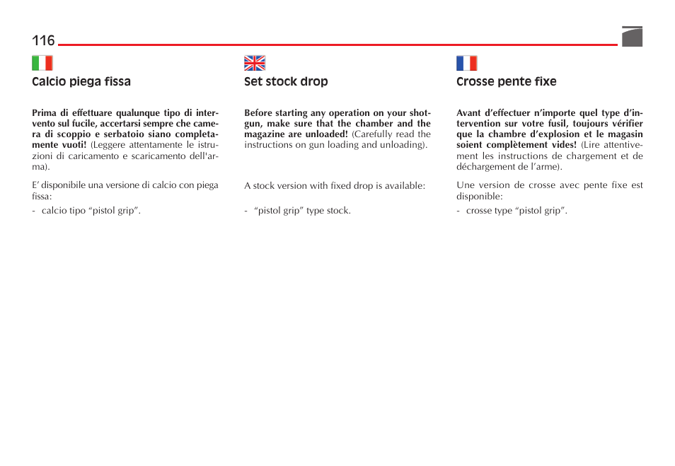 Benelli Performance Shop M2 3-Gun Edition User Manual | Page 117 / 170
