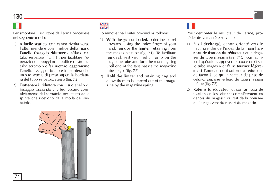 Benelli Performance Shop M2 3-Gun Edition User Manual | Page 131 / 170