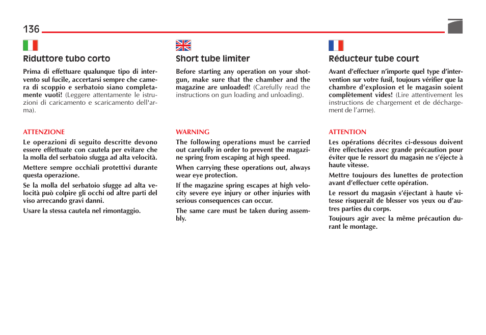 Benelli Performance Shop M2 3-Gun Edition User Manual | Page 137 / 170