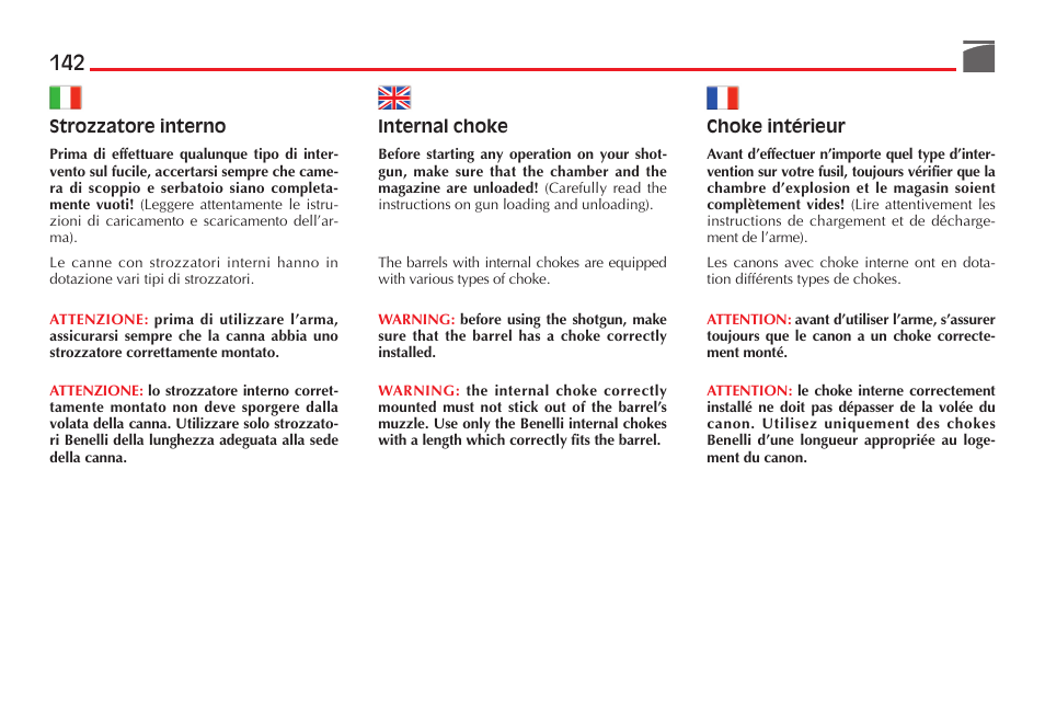 Benelli Performance Shop M2 3-Gun Edition User Manual | Page 143 / 170