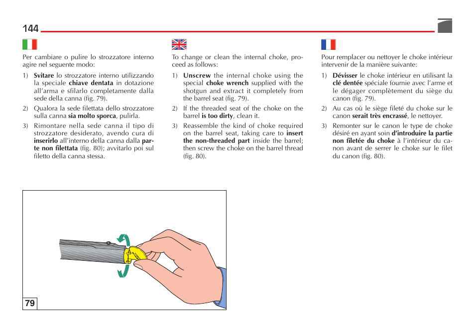 Benelli Performance Shop M2 3-Gun Edition User Manual | Page 145 / 170
