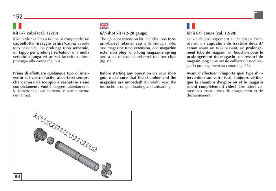 Benelli Performance Shop M2 3-Gun Edition User Manual | Page 153 / 170