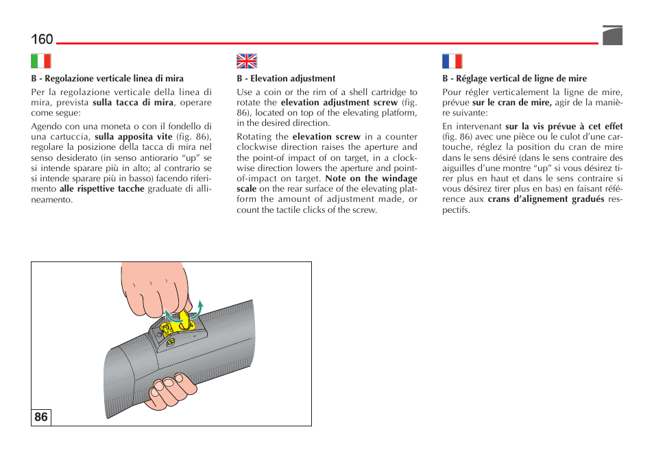 Benelli Performance Shop M2 3-Gun Edition User Manual | Page 161 / 170