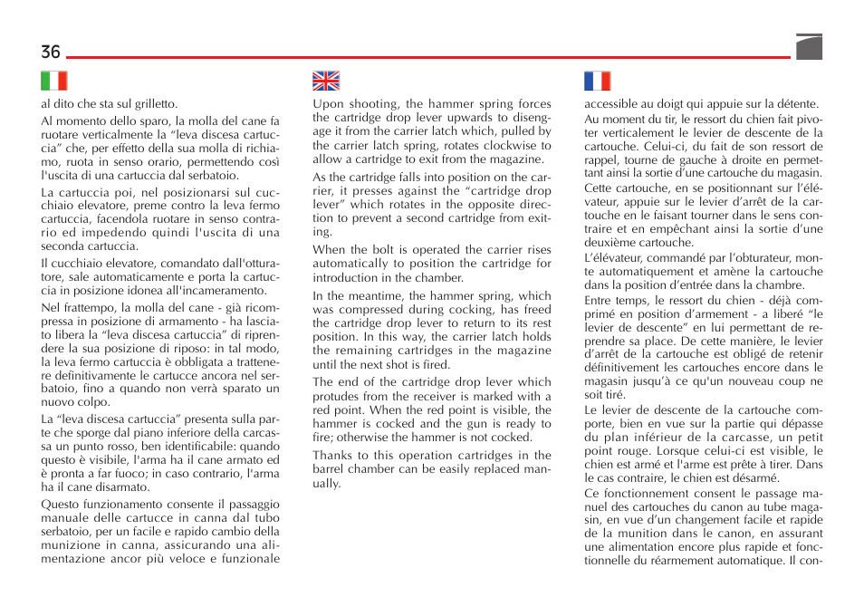 Benelli Performance Shop M2 3-Gun Edition User Manual | Page 37 / 170