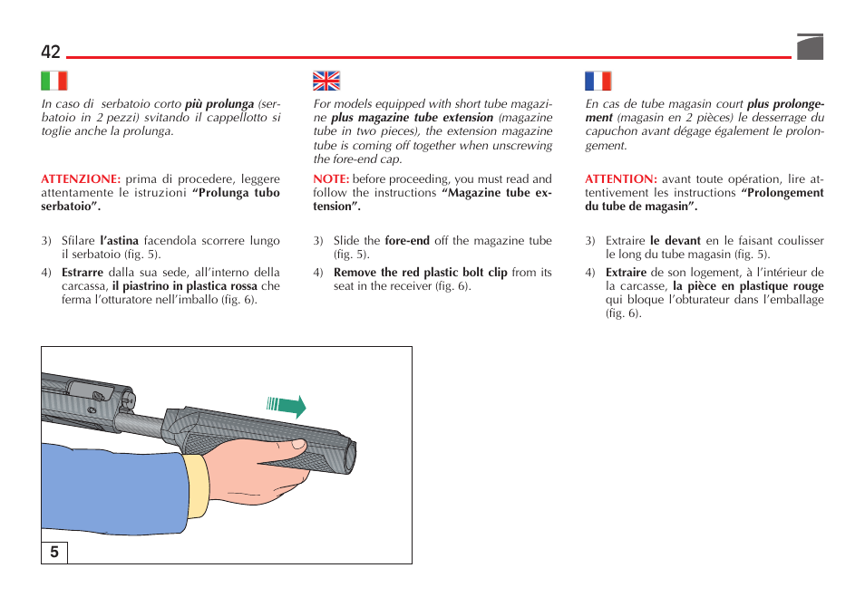 Benelli Performance Shop M2 3-Gun Edition User Manual | Page 43 / 170