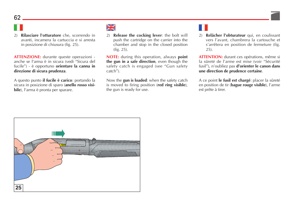 Benelli Performance Shop M2 3-Gun Edition User Manual | Page 63 / 170