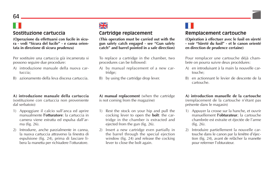 Benelli Performance Shop M2 3-Gun Edition User Manual | Page 65 / 170